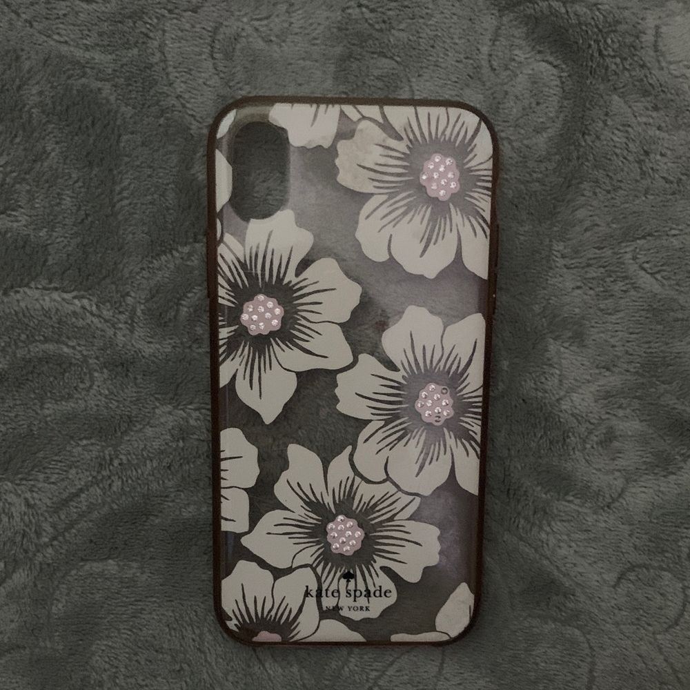 Kate Spade White and Pink Floral Phone Case